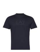 T-Shirt Tops T-Kortærmet Skjorte Navy EA7