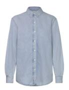 Ls Lw Denim Shirt Tops Shirts Denim Shirts Blue Calvin Klein