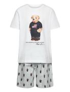 S5-Sleepwear Short Set Pyjamassæt White Polo Ralph Lauren