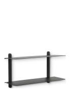 Nivo Shelf Large F Black Ash/ Black Home Furniture Shelves Black Gejst