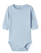 Nbfbega Ls Body Bodies Long-sleeved Blue Name It