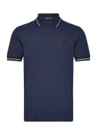 Twin Tipped Fp Shirt Tops Polos Short-sleeved Navy Fred Perry