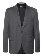 H-Huge-B1 Suits & Blazers Blazers Single Breasted Blazers Grey BOSS