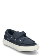 Velcro Nautical Sports Shoes Low-top Sneakers Navy Mango