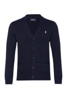 Cotton V-Neck Cardigan Tops Knitwear Cardigans Navy Polo Ralph Lauren