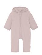 Pram Suit Ears Cot. Fleece Outerwear Fleece Outerwear Fleece Coveralls...