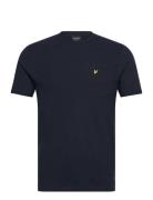 Plain Pique Pocket T-Shirt Tops T-Kortærmet Skjorte Navy Lyle & Scott