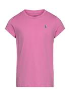 Cotton Jersey Tee Tops T-Kortærmet Skjorte Pink Ralph Lauren Kids