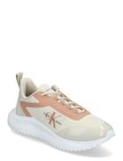 Eva Runner Low Lace Mix Ml Wn Low-top Sneakers Beige Calvin Klein