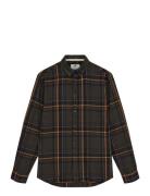 Akleif Flannel Check Shirt Tops Shirts Casual Brown Anerkjendt