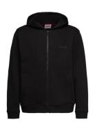 Hooded Cardigan Tops Sweatshirts & Hoodies Hoodies Black Hugo Kids