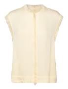 Lise - Matte Crepe Tops Blouses Sleeveless Yellow Day Birger Et Mikkel...