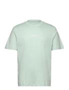 Relaxed Printed T-Shirt Tops T-Kortærmet Skjorte Green Tom Tailor