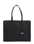 Ck Must Medium Shopper W/Pocket Shopper Taske Black Calvin Klein