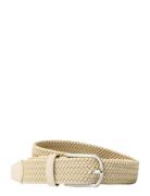 Slhtom Braided Textile Belt Accessories Belts Braided Belt Beige Selec...