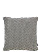 Pude 45X45 Scallop Grey Home Textiles Cushions & Blankets Cushions Gre...