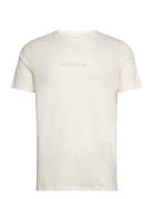 Lindbergh Print Tee S/S Tops T-Kortærmet Skjorte Cream Lindbergh