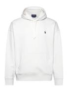 Relaxed Fit Logo Fleece Hoodie Tops Sweatshirts & Hoodies Hoodies Whit...