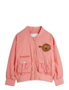 Flundra Nylon Baseball Jacket Emb Skaljakke Outdoorjakke Pink Mini Rod...