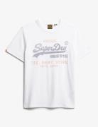 Vl Heritage Relaxed Tee Tops T-Kortærmet Skjorte White Superdry