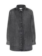 Zuvagz Shirt Tops Shirts Denim Shirts Grey Gestuz