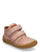 Shoes - Flat - With Velcro High-top Sneakers Pink ANGULUS