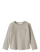 Nmmdias Ls Top Lil Tops T-shirts Long-sleeved T-Skjorte Grey Lil'Ateli...