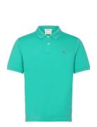 Reg Shield Ss Pique Polo Tops Polos Short-sleeved Blue GANT