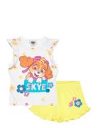 T Shirt + Short Sets Sets With Short-sleeved T-shirt White Paw Patrol