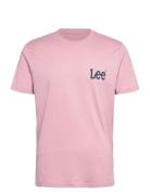 Medium Wobbly Lee Tee Tops T-Kortærmet Skjorte Pink Lee Jeans