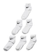 Nhn Nike Colorful Pack Quarter Sport Socks & Tights Socks White Nike