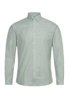 Oxford Superflex Shirt L/S Tops Shirts Casual Green Lindbergh