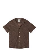 Naram Knitted Shirt Pyjamas Nattøj Brown Bongusta