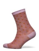 Donna Glitter Socks Lingerie Socks Regular Socks Pink Mp Denmark