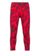 Jg Fi Aop 7/8Le Sport Leggings Red Adidas Sportswear