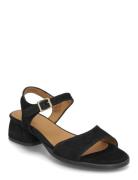 Sandals - Block Heels Sandal Med Hæl Black ANGULUS