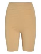 Vimacie Hw Seamless Shorts Bottoms Shorts Cycling Shorts Beige Vila