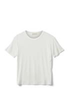 Nataliasy Rib T-Shirt Tops T-Kortærmet Skjorte White Sofie Schnoor You...