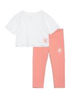 Cnvg Boxy Tee & Legging Set Sport Sets With Short-sleeved T-shirt Whit...