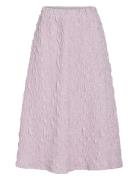 Visophia Hw Volume Midi Skirt/Dc Skirts Knee-length & Midi Skirts Pink...