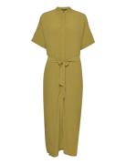 Maxi Shirt Dress With Lenzing™ Ecovero™ Knælang Kjole Green Esprit Col...