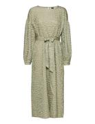 Vmana L/S 7/8 Dress Exp Eid Knælang Kjole Green Vero Moda