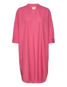 Kate Shirtdress Poplin Kort Kjole Pink Moshi Moshi Mind