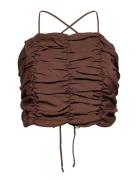 Enanastasia Sl Top 6891 Tops Blouses Sleeveless Brown Envii