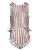 Gelika Printed Swimsuit Badedragt Badetøj Brown MINI A TURE