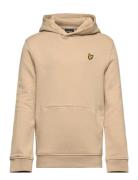 Pullover Hoodie Tops Sweatshirts & Hoodies Hoodies Beige Lyle & Scott