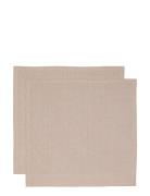 Napkin Linen Look 35X35 2-P Grs Home Textiles Kitchen Textiles Napkins...