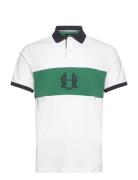 Heritage Crest Panel Designers Polos Short-sleeved White Hackett Londo...