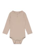 Body Ls Bodies Long-sleeved Beige MarMar Copenhagen