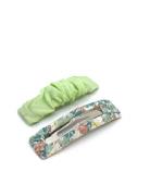 Viola Snap Set Pale Green Accessories Hair Accessories Hair Pins Green...